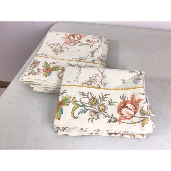 Vintage Springmaid Floral Sheet Set & Matching Pillowcases - Picture 1 of 7